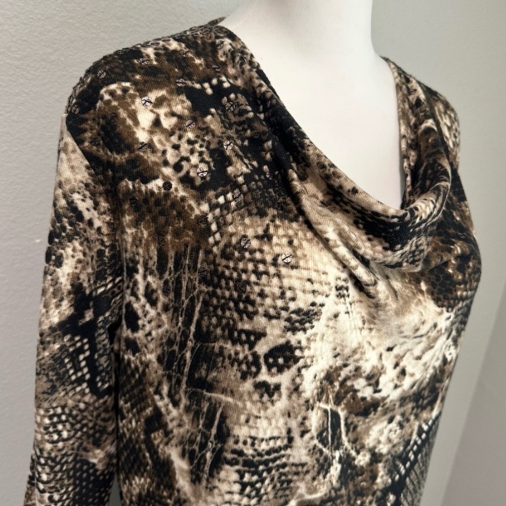 Double D Ranch Exotic Python Snakeskin Velvety Tu… - image 2